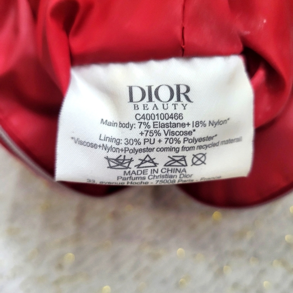 Dior Red Cosmetic Bag With Miss Dior Eau De Parfum - Picture 3 of 3